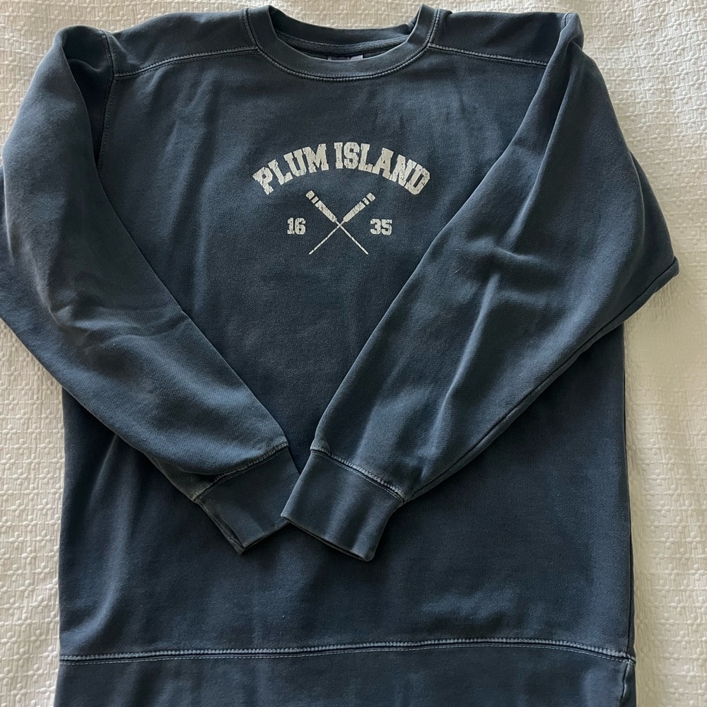 Blue Plum Island Massachusetts Crewneck